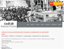 Tablet Screenshot of conrad-fahrrad-findorff.de